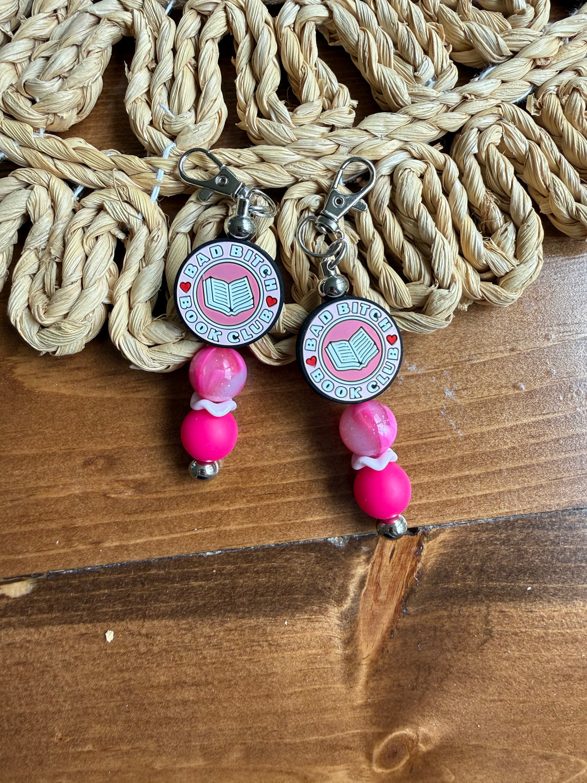 Bad bitch book club tethered charm