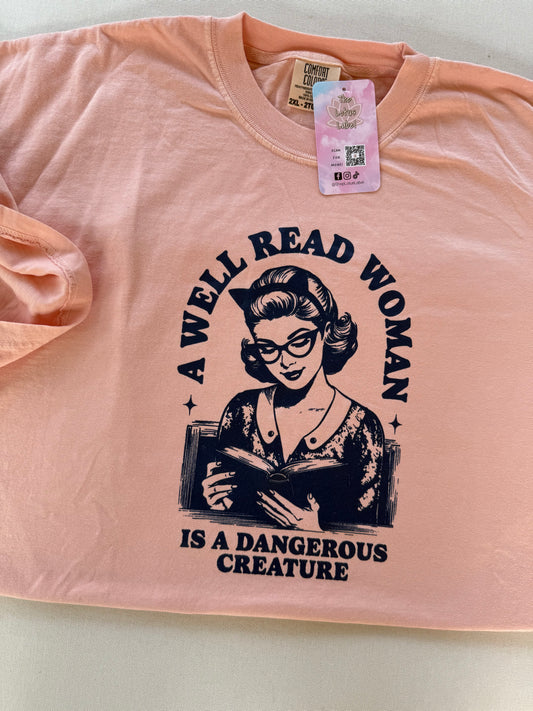 A well read woman Shirt (navy ink)