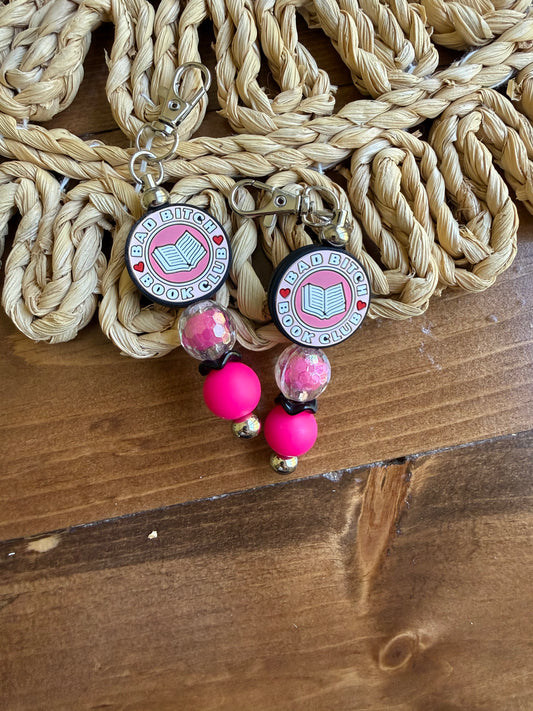 Bad bitch book club tethered charm