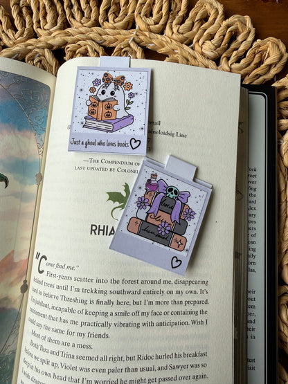 Just a Ghoul who Loves Books Magnetic Bookmark