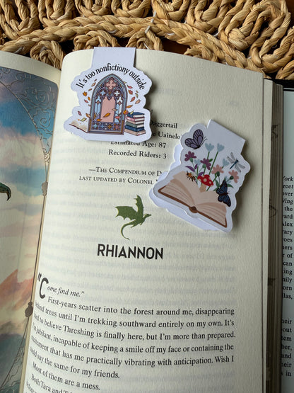 It's too Nonfictiony Outside Magnetic Bookmark