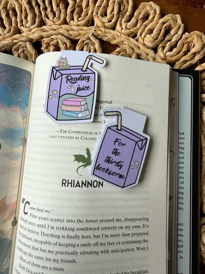Reading Juice Magnetic Bookmark
