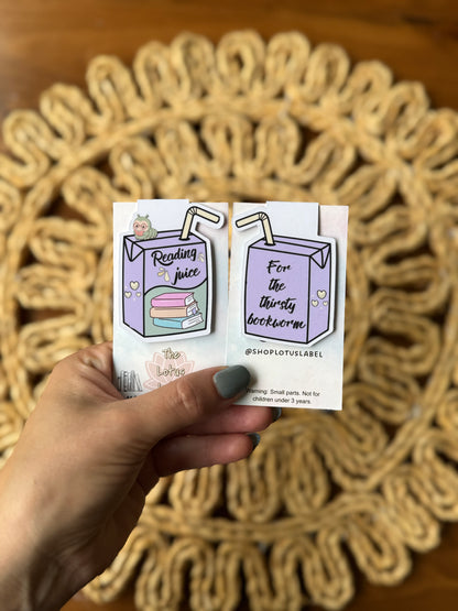 Reading Juice Magnetic Bookmark