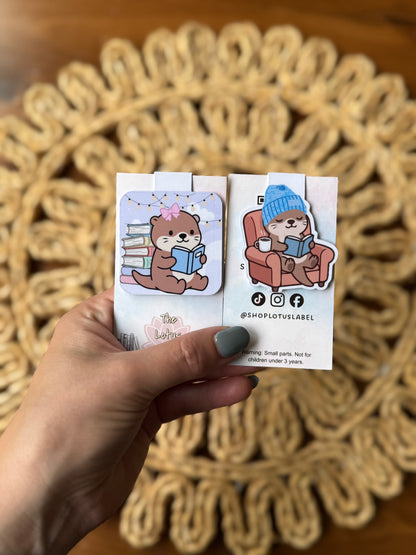 Cutie Otter Magnetic Bookmark