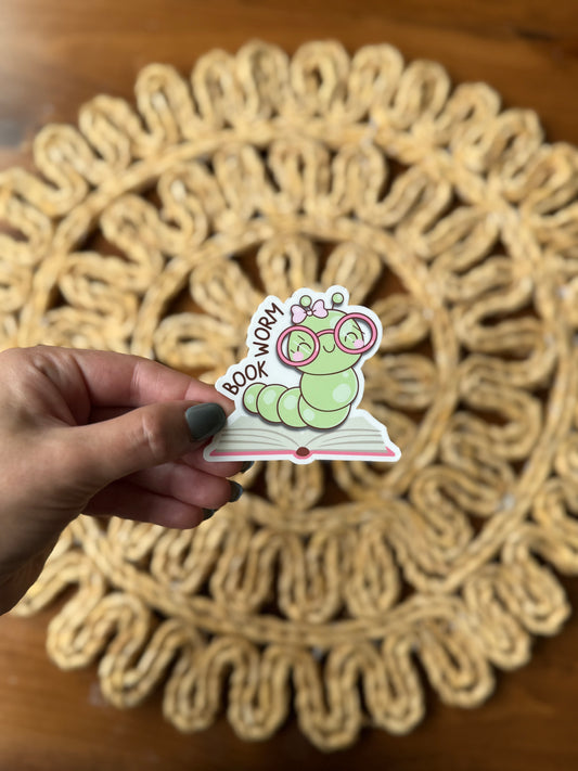 Bookworm Sticker