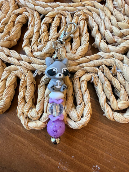 Raccoon Friend Tethered Charm