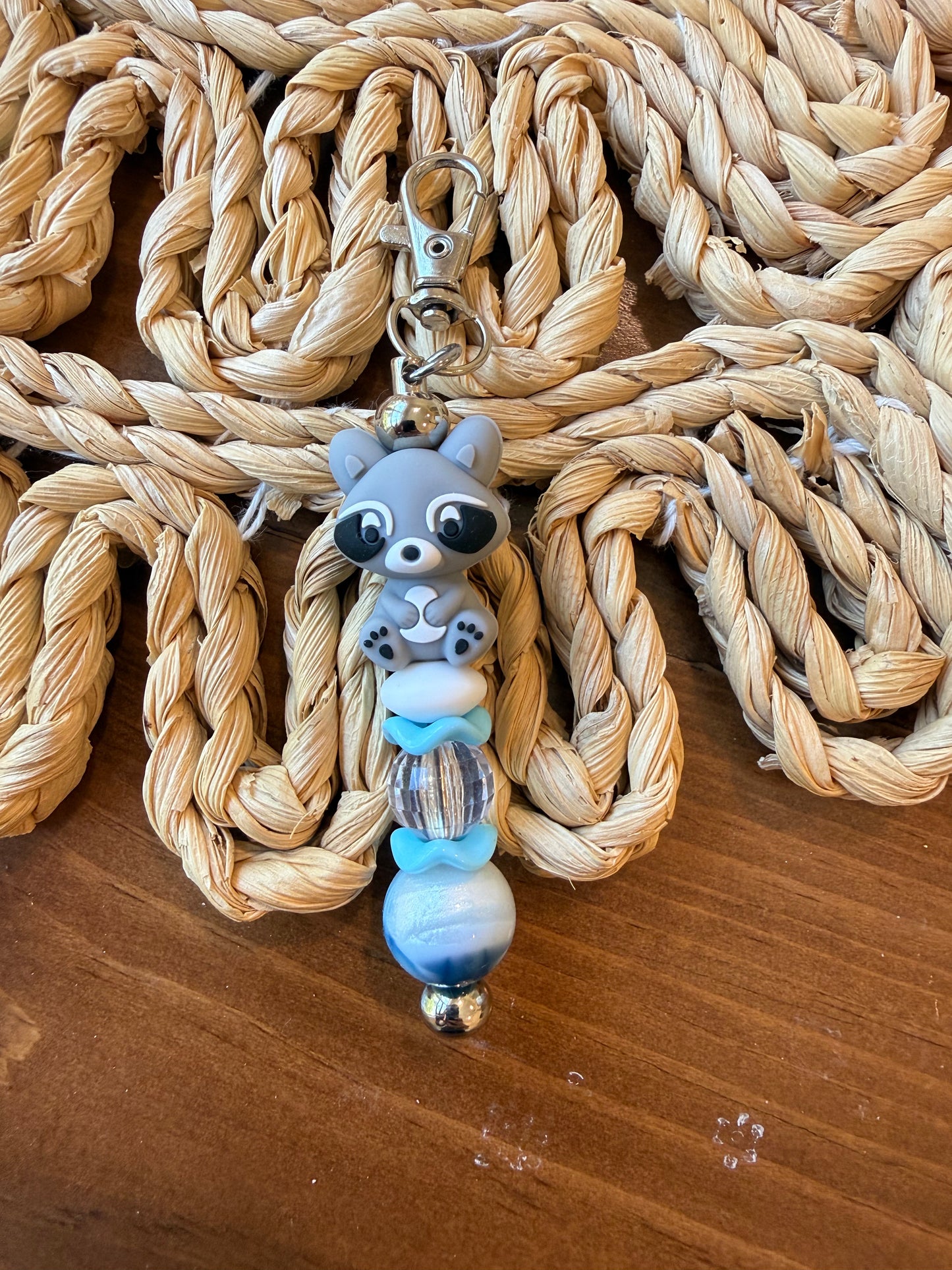 Raccoon Friend Tethered Charm