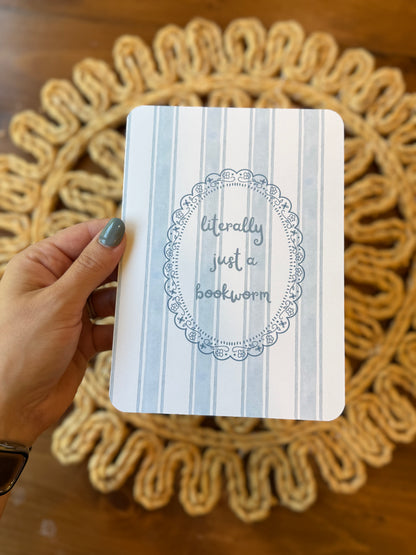 Literally Just a Bookworm Kindle Insert