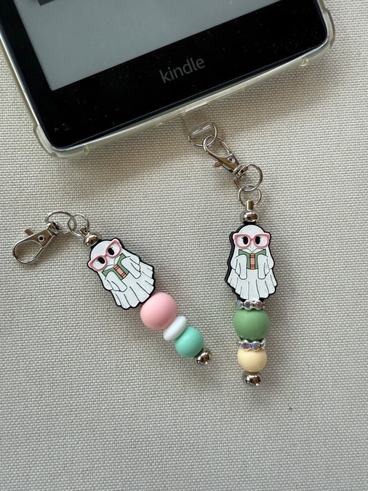 Glasses Ghostie Tethered Charm