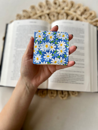 Blue Daisy Corner Bookmark