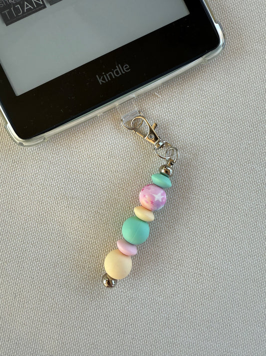 Pastel Galaxy Bead Tethered Charm