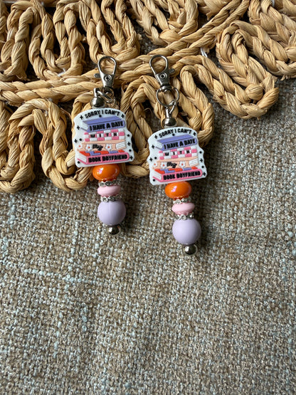 Date with my Book Boyfriend Tethered Charm