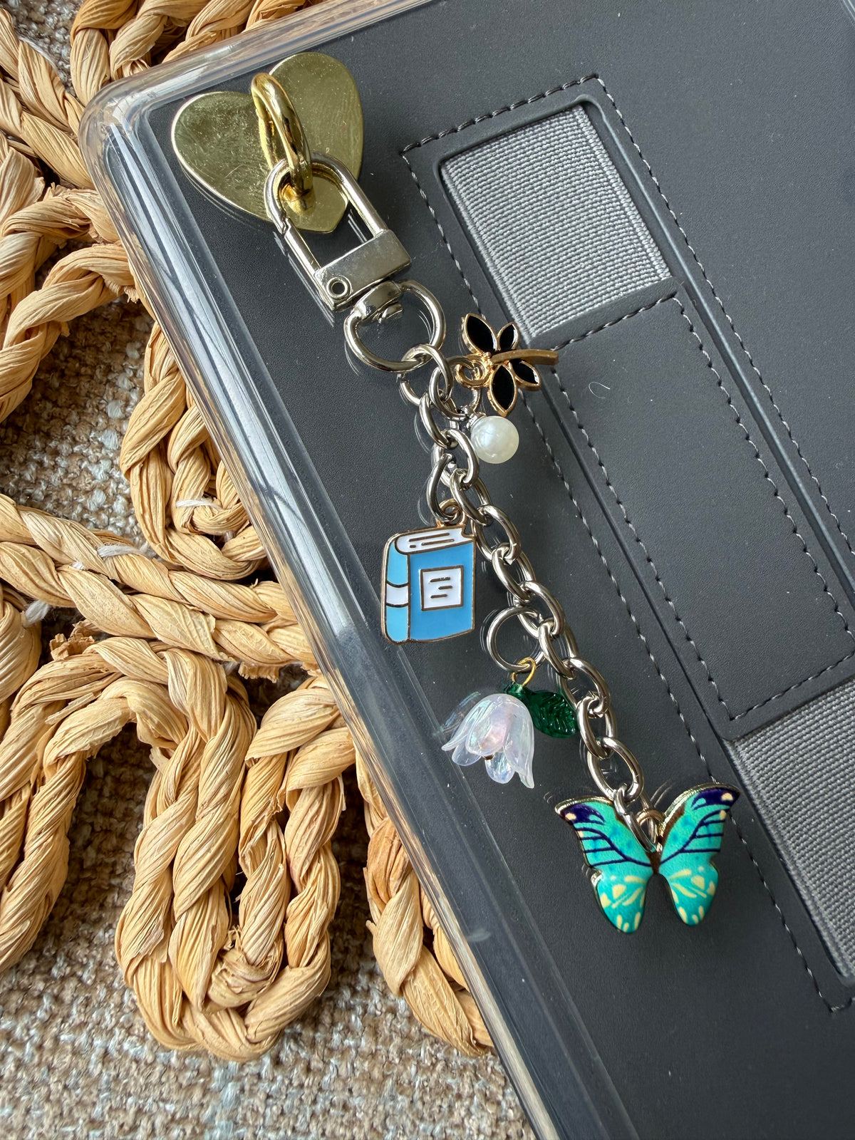 Blue Butterfly Chain Charm