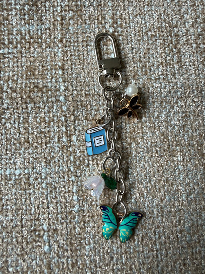 Blue Butterfly Chain Charm