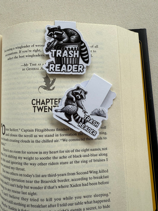 Trash Reader Magnetic Bookmark