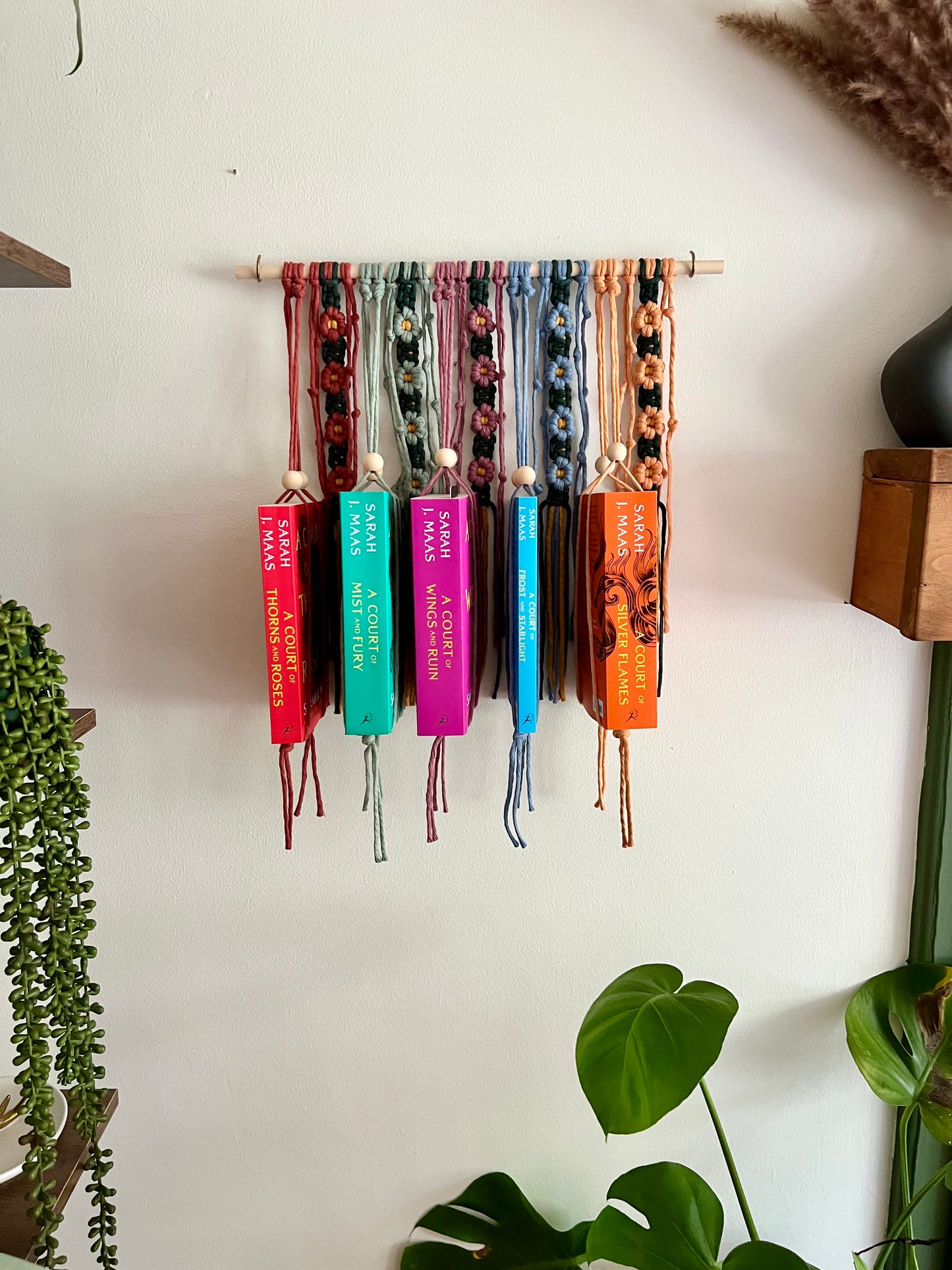 Colorful Flower Book Display