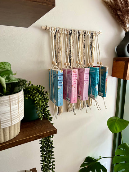 Textured Black & White Book Display