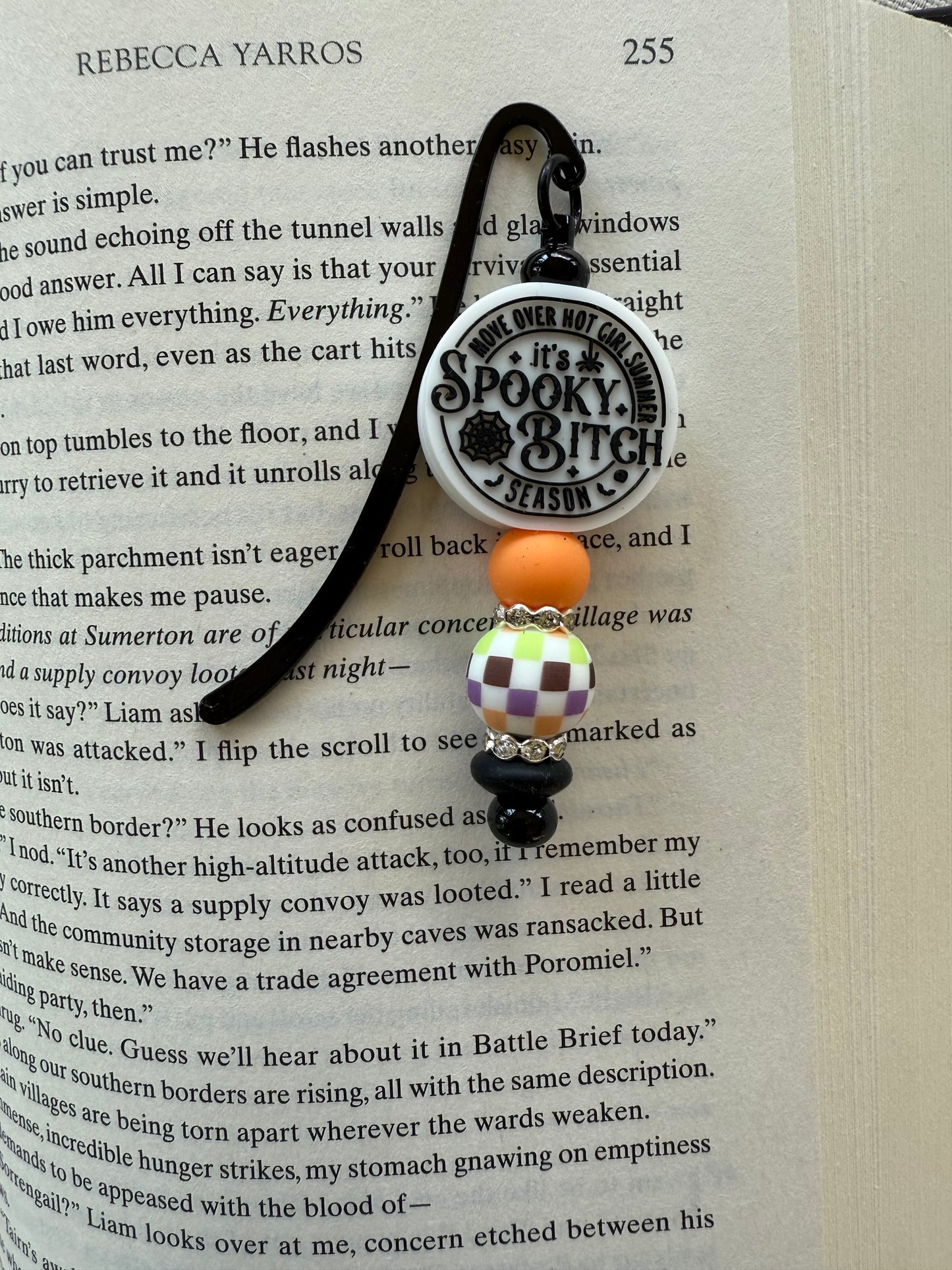 Spooky Bitch Season Beaded Bookmark