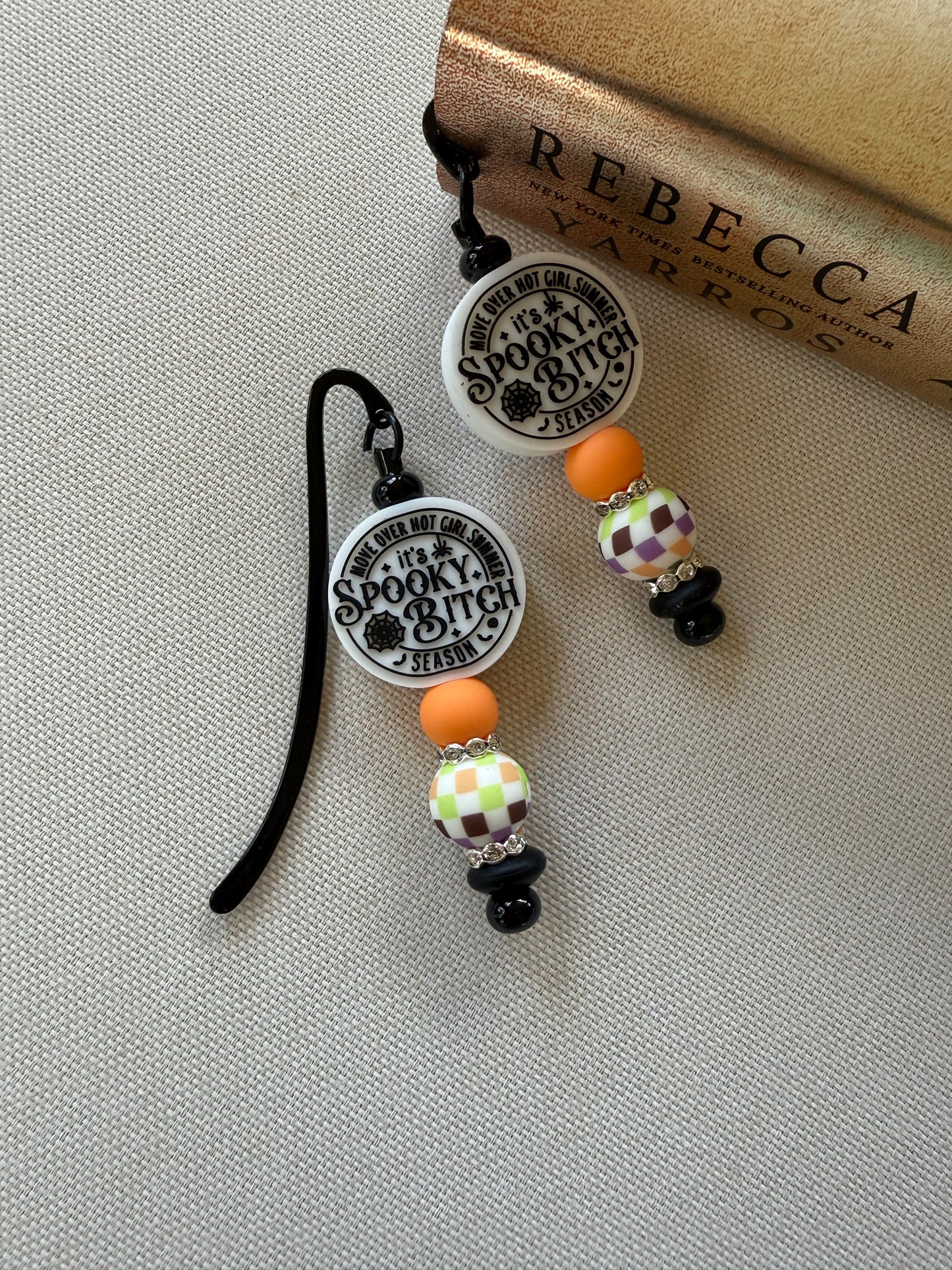 Spooky Bitch Season Beaded Bookmark