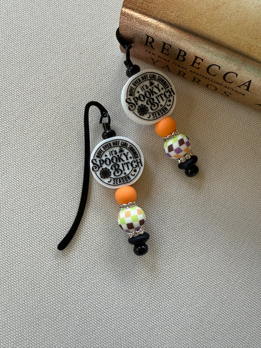 Spooky Bitch Season Beaded Bookmark