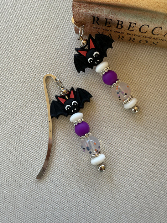 Bat Beaded bookmark