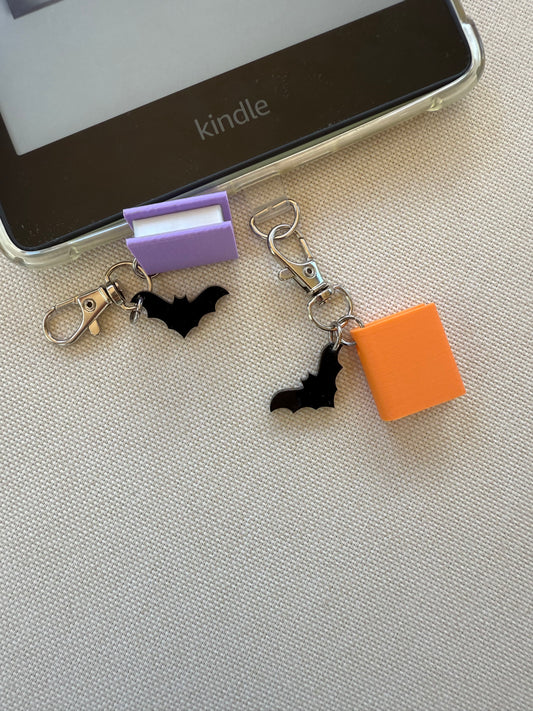 Book with Bat Tethered Charm