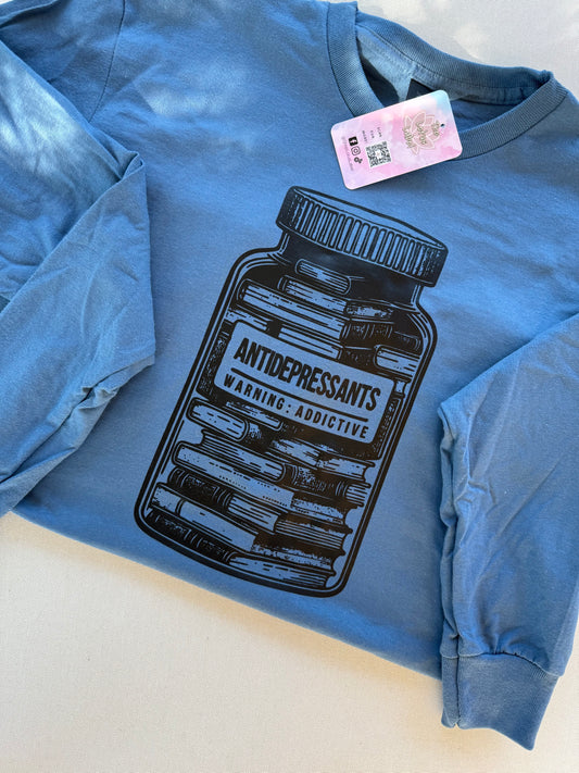 Antidepressants Long Sleeve Indigo Blue Medium