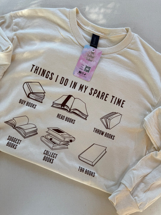 Things I do... Long Sleeve Natural Medium
