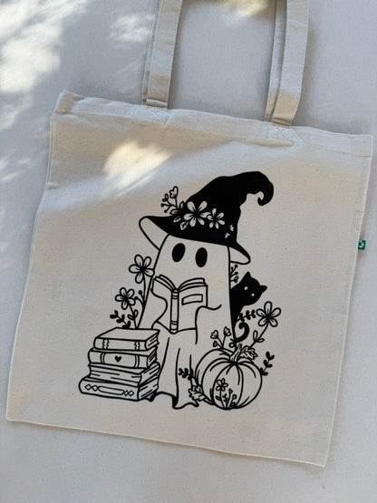 Ghostie Cat Tote Bag