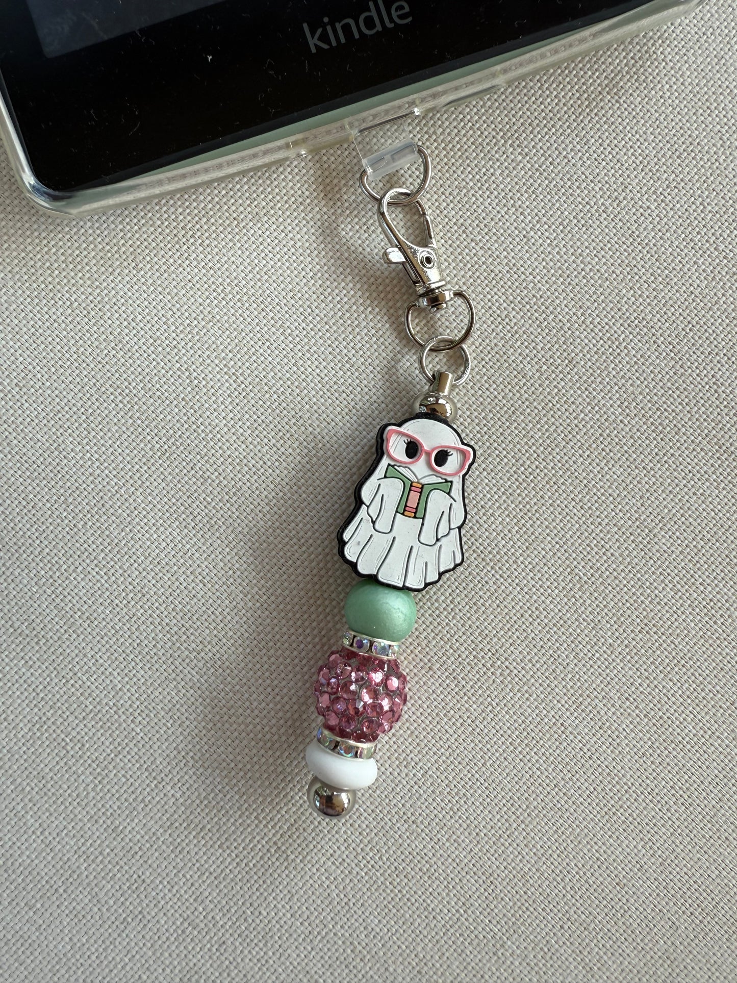 Glasses Ghost Tethered Charm