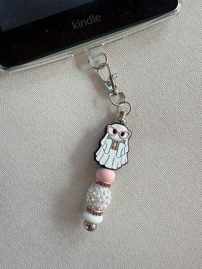 Glasses Ghost Tethered Charm