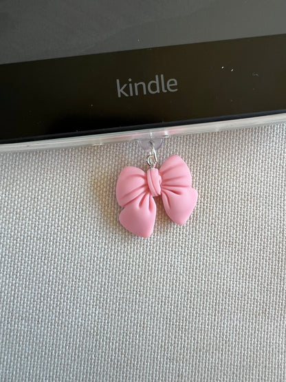 Pink Bow Dust Plug