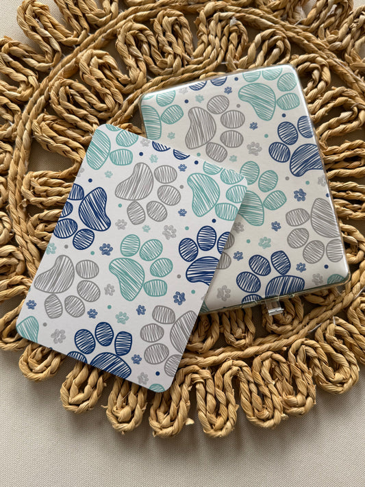 Blue Paw Prints Kindle Insert
