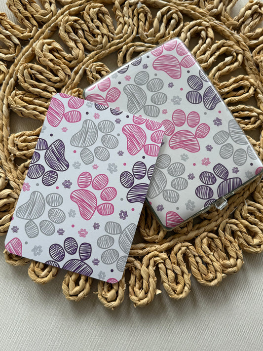 Pink Paw Prints Kindle Insert