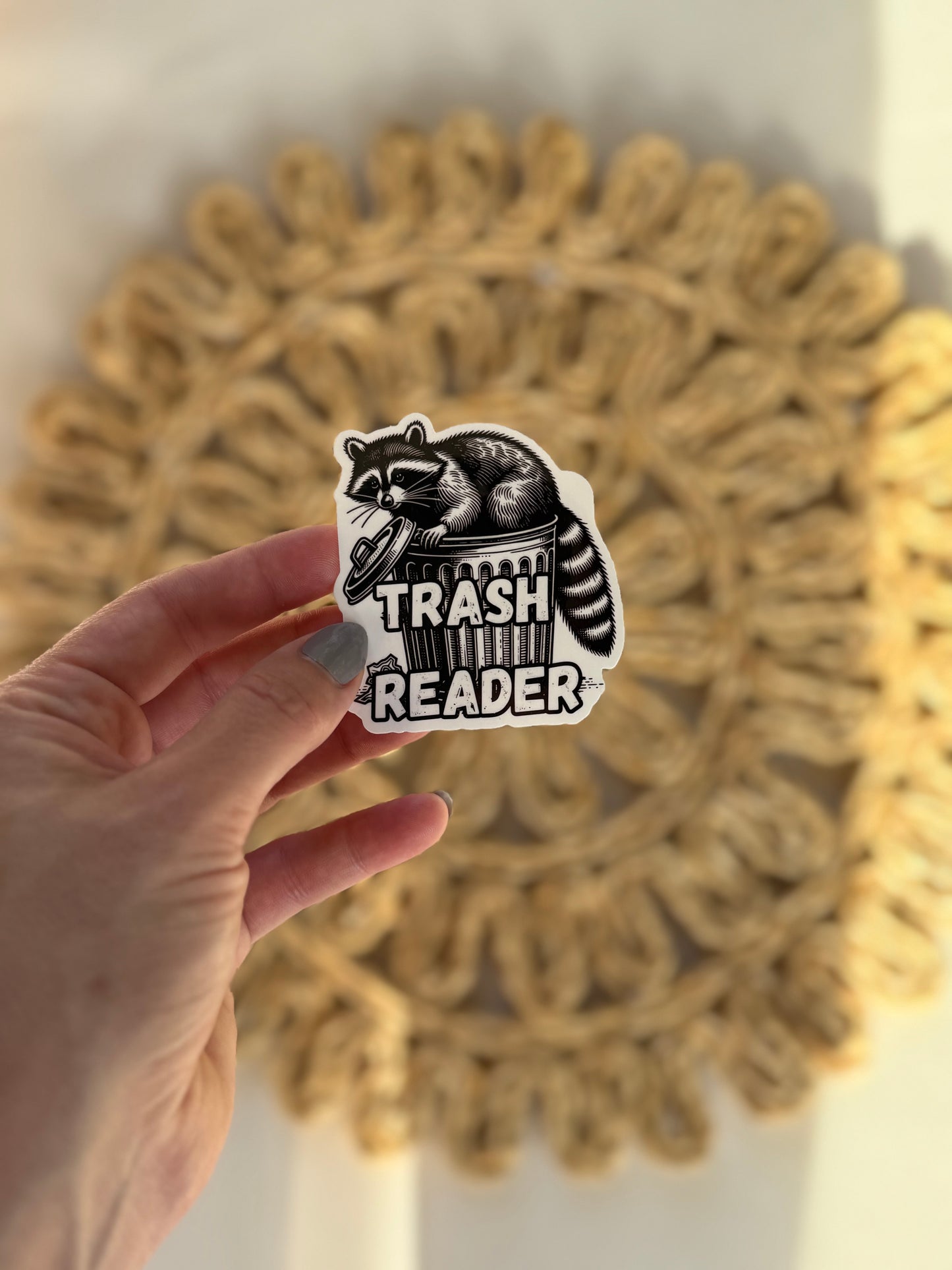 Trash Reader Sticker