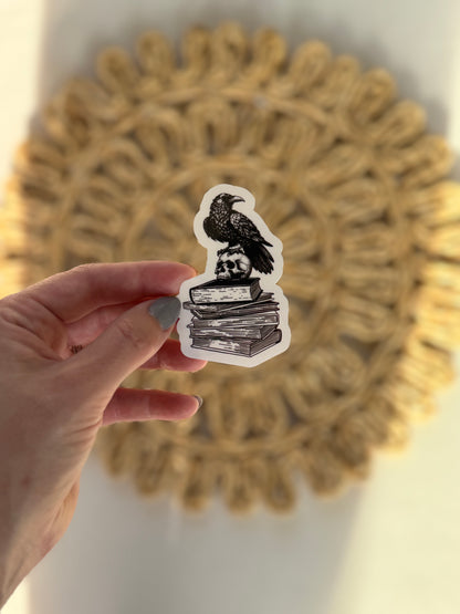 Raven & Books Sticker
