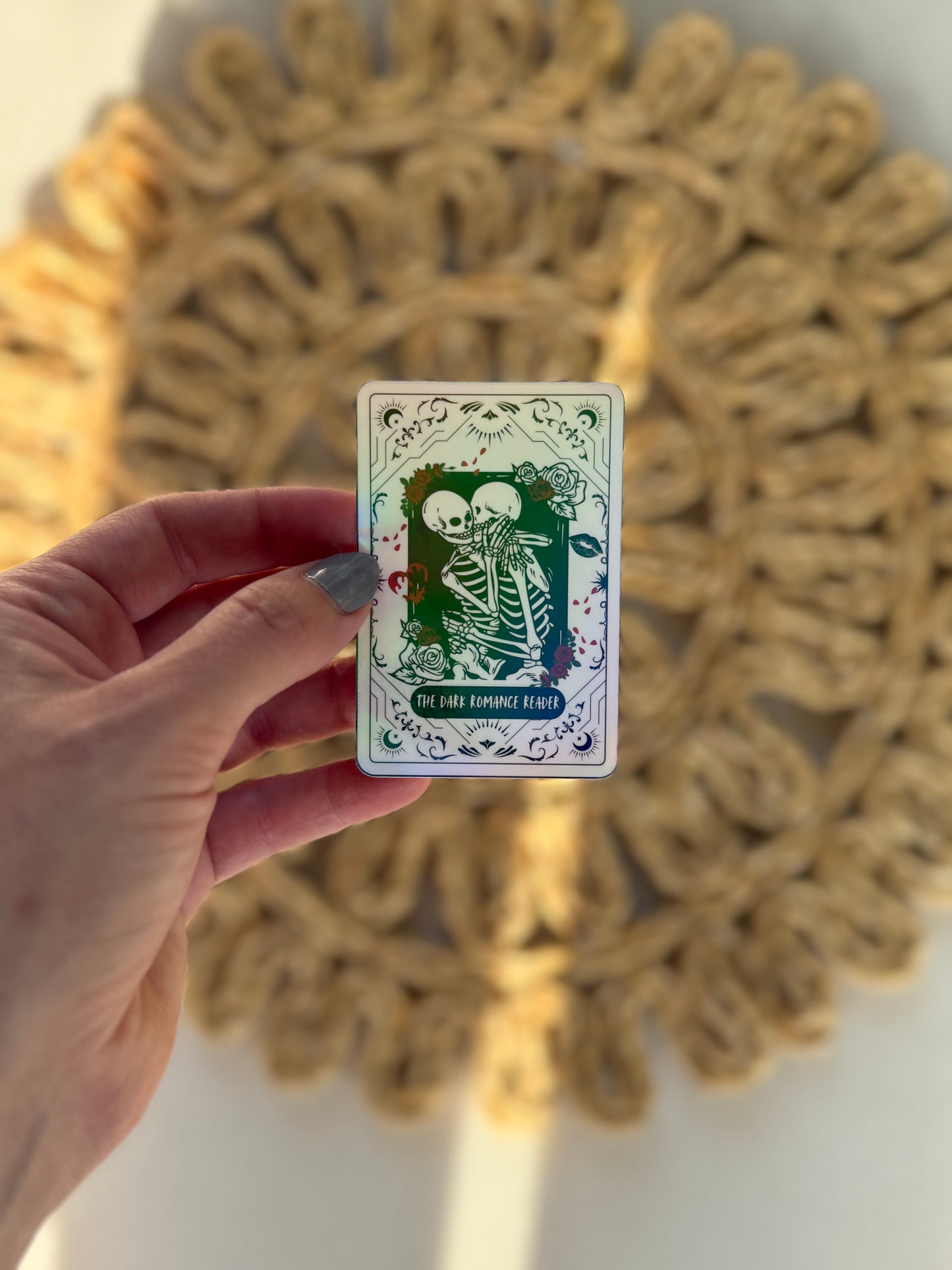 Holographic The Dark Romance Reader Sticker
