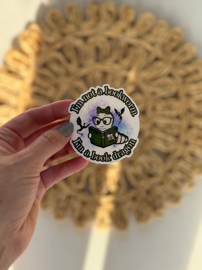 Book Dragon Sticker