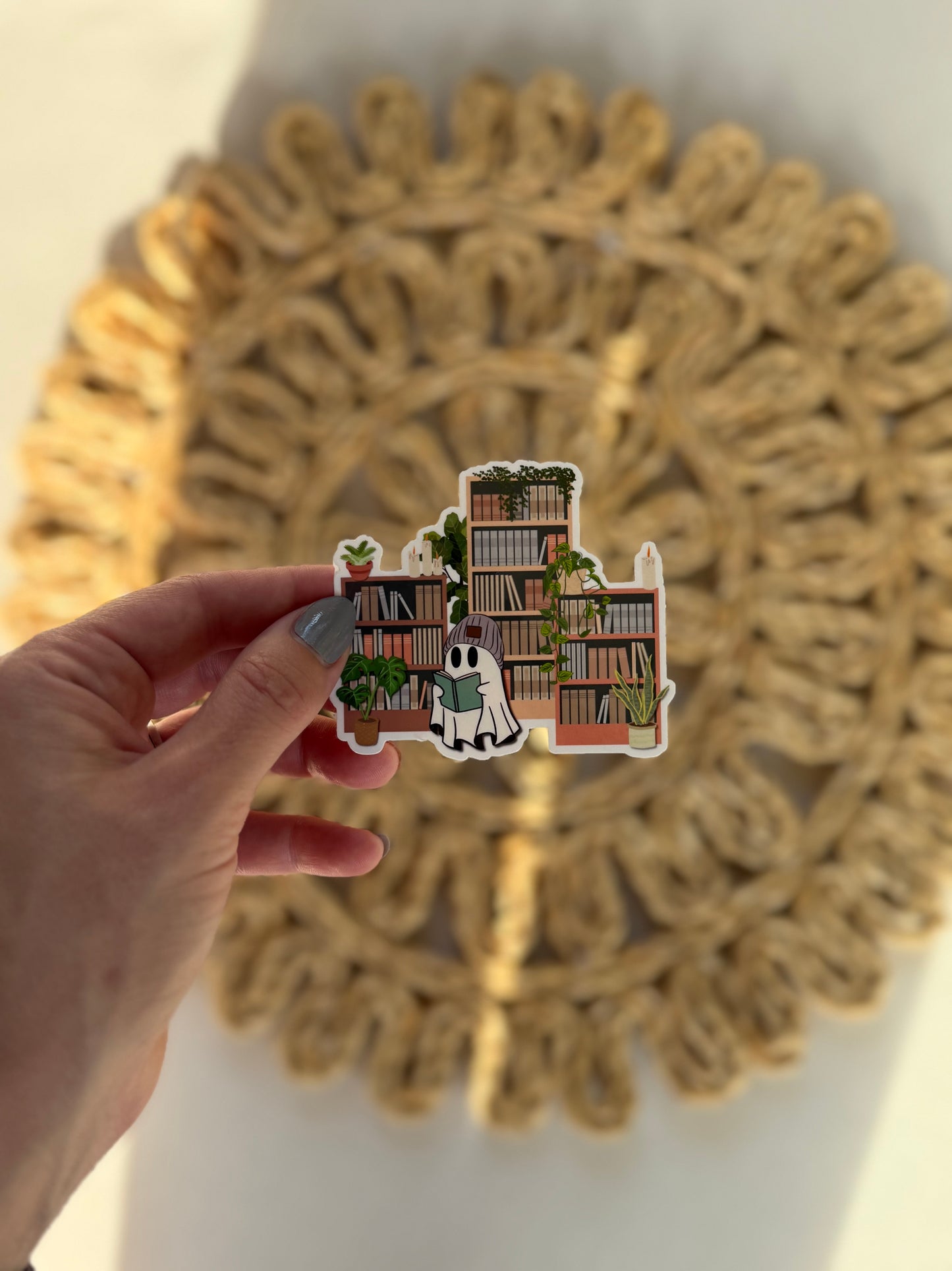 Library Ghost Sticker