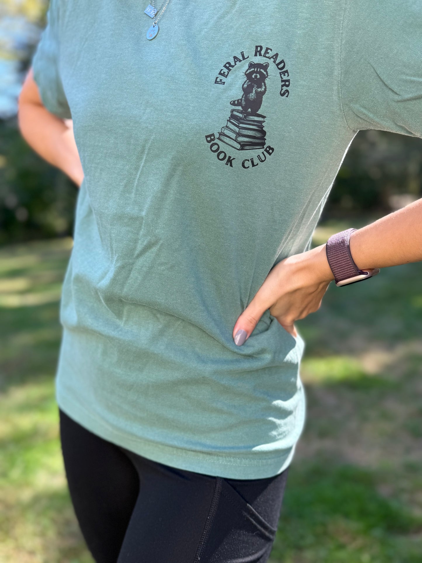 Feral Readers Book Club Shirt (Back Print & Pocket)