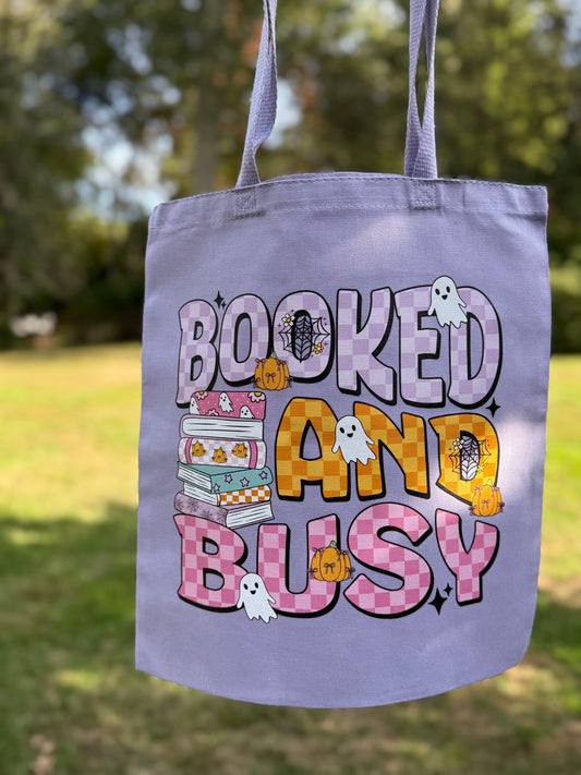 Booked and Busy Tote Bag