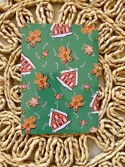 Green Gingerbread Kindle Insert