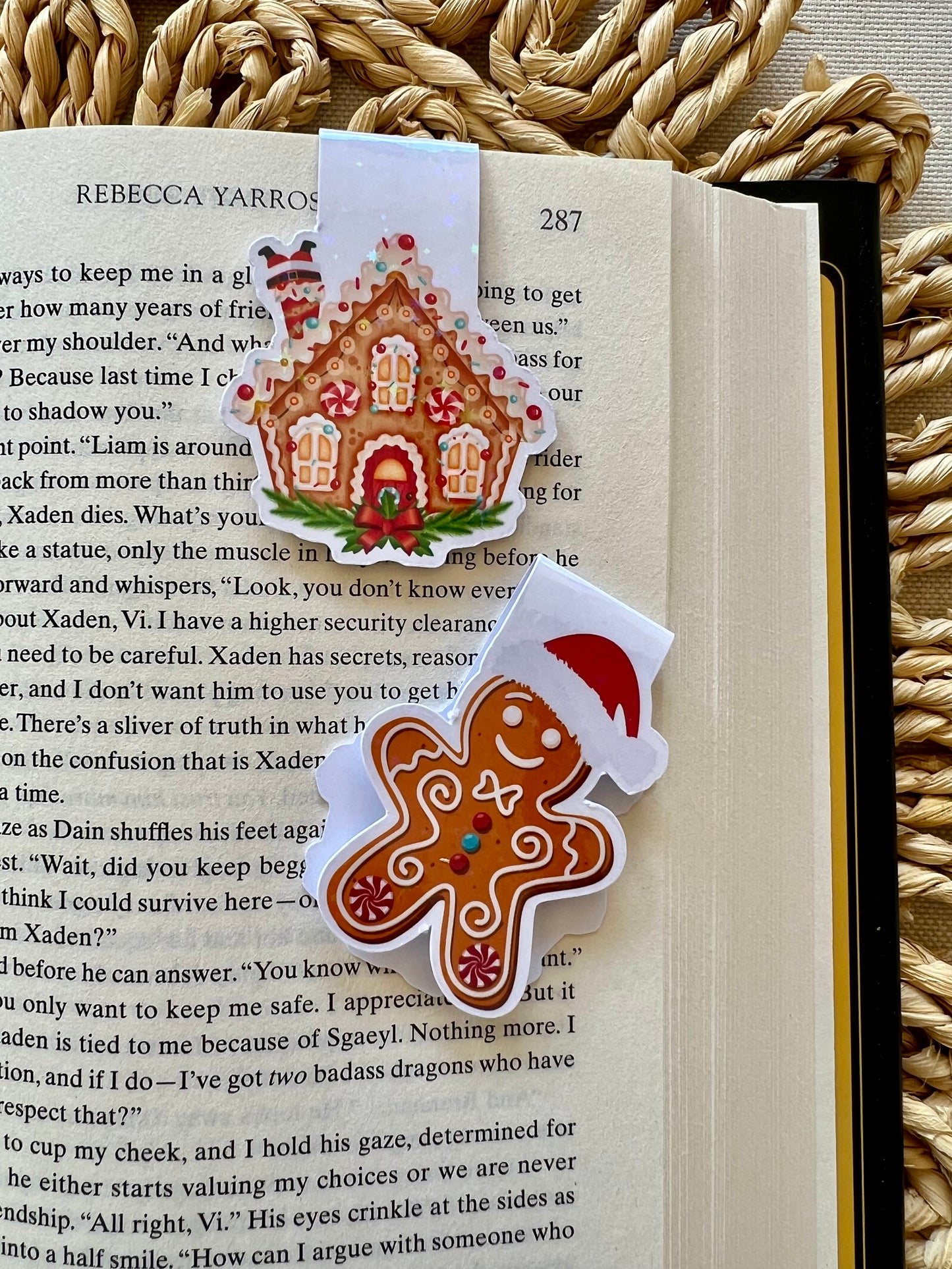 Gingerbread House Magnetic Bookmark