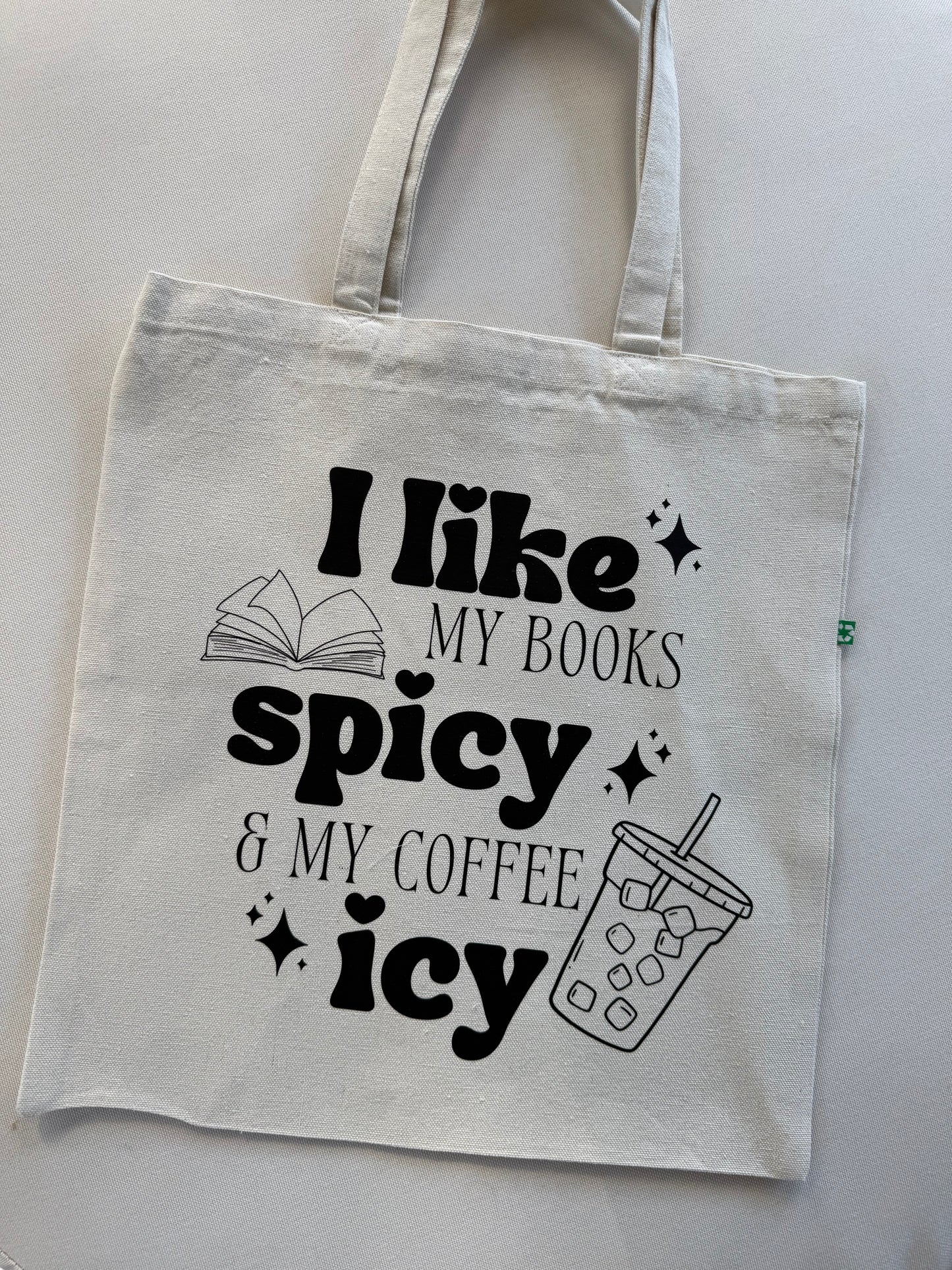 Spicy Books Icy Coffee Tote Bag