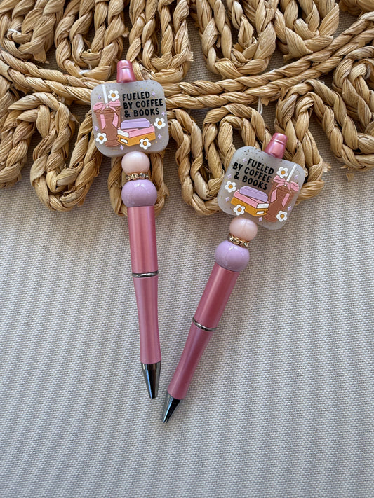 Fueled by Coffee & Books Pen
