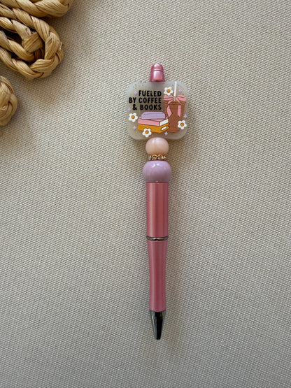 Fueled by Coffee & Books Pen