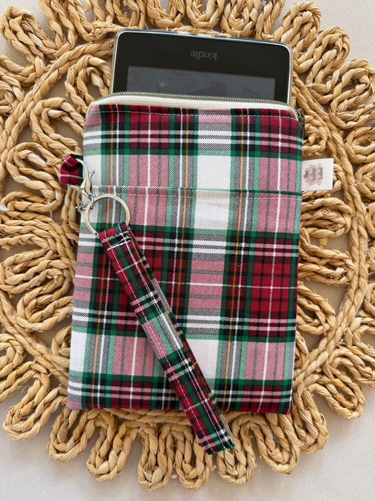 Red Plaid Kindle Sleeve