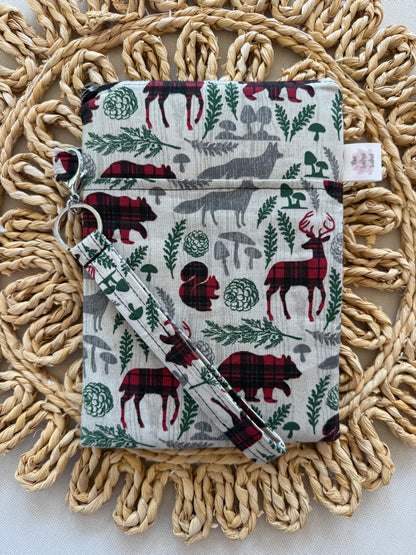 Plaid Woodland Animals Kindle Sleeve