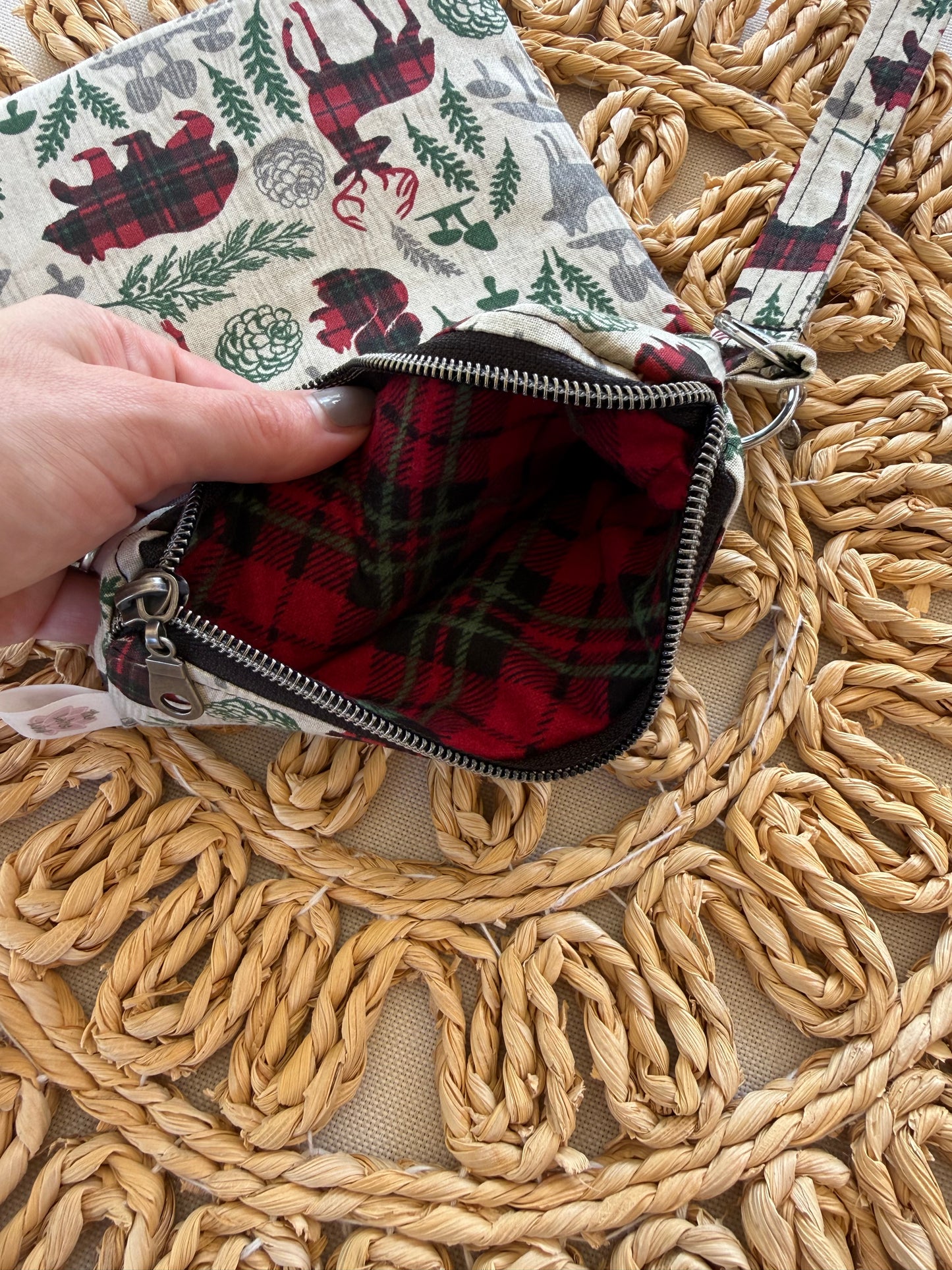 Plaid Woodland Animals Kindle Sleeve