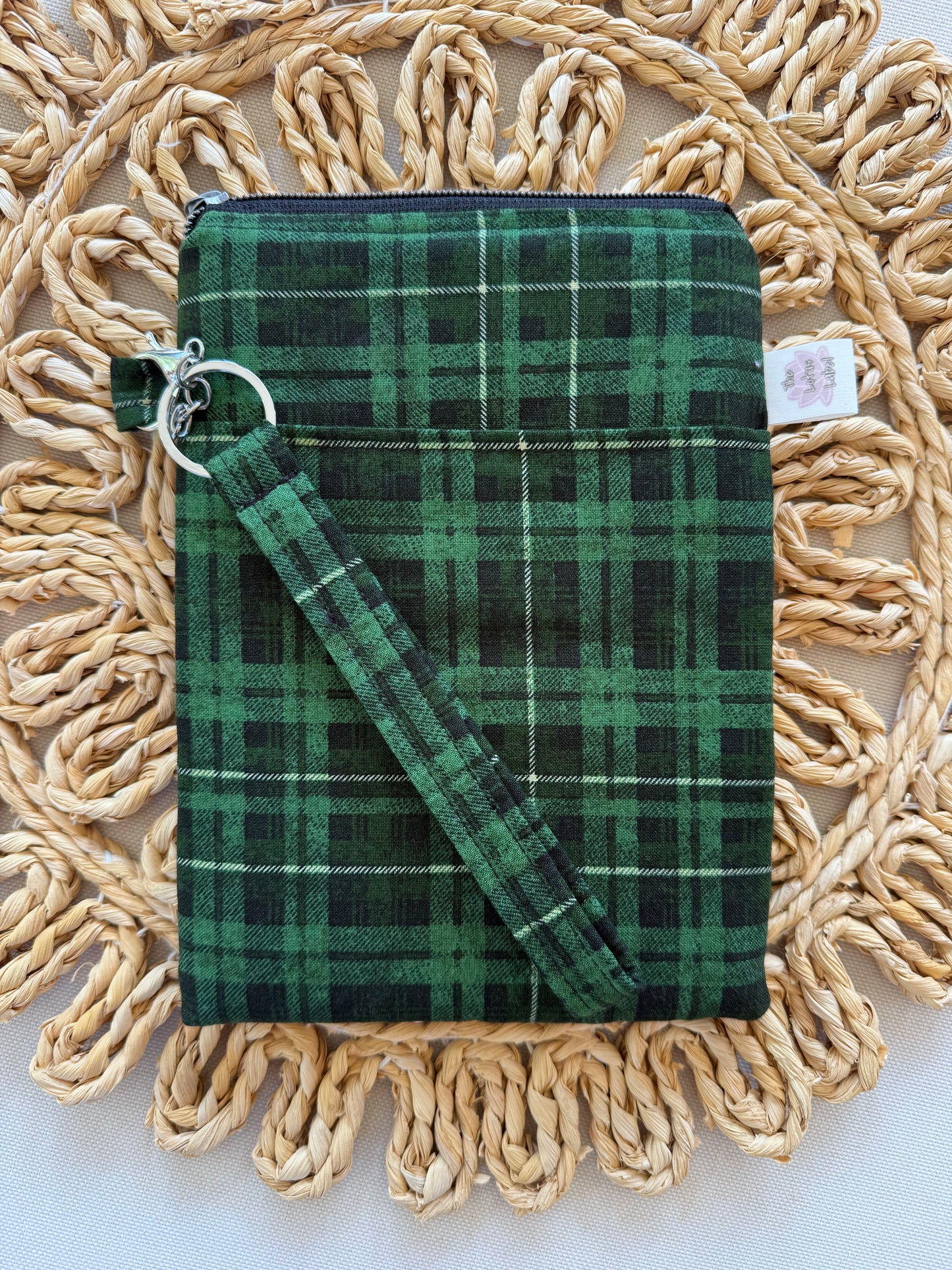 Green Plaid Kindle Sleeve